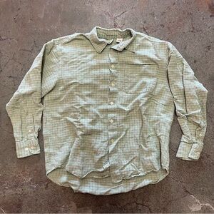 Vintage 90s Gap Plaid Flowy Shirt (L)